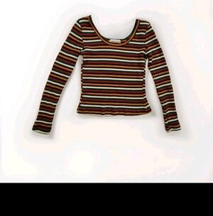 90s CONTEMPO CASUALS LS crop top size S/M